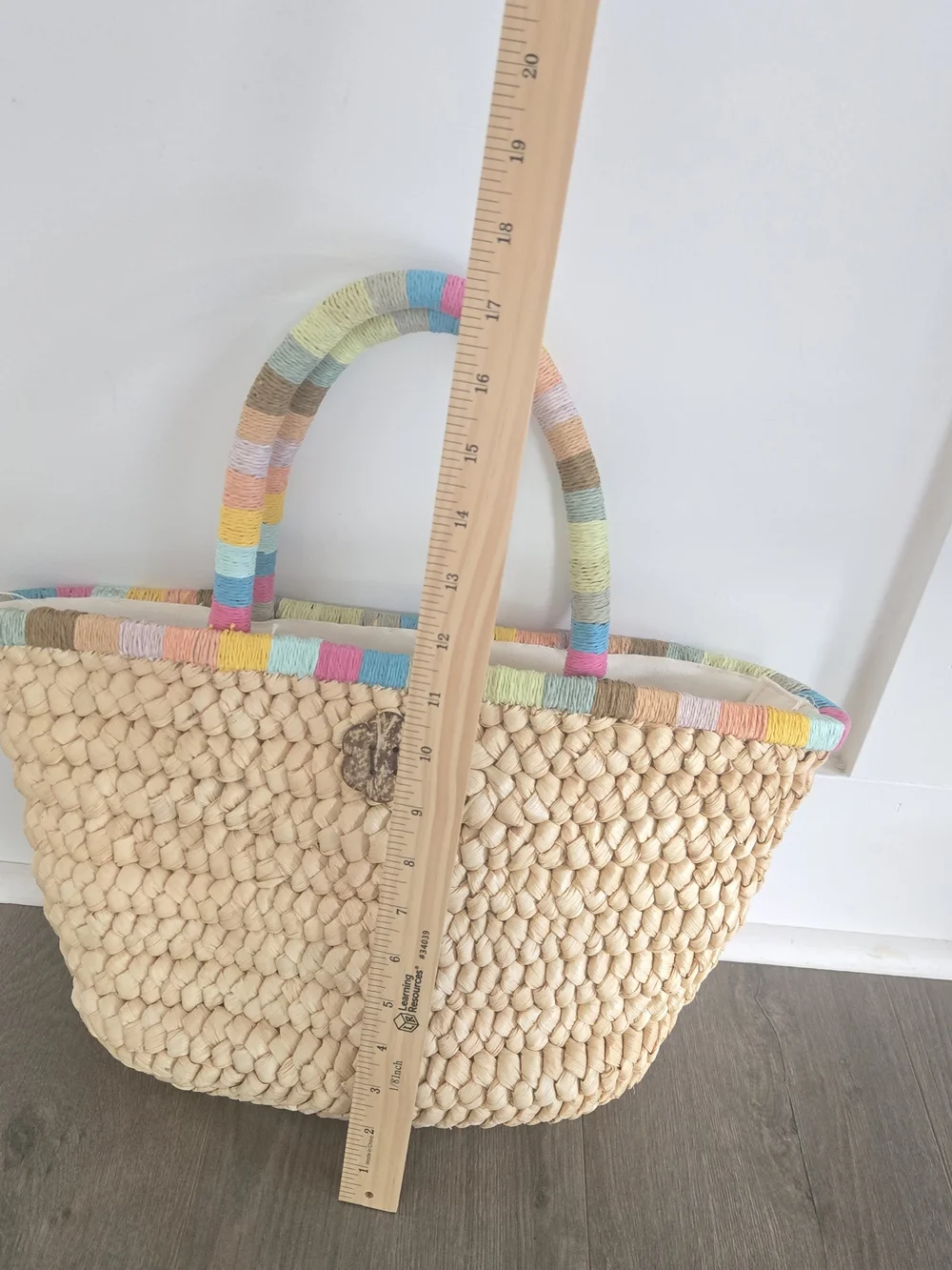 Cappelli Straworld Summer Straw Bag Purse Tote Handbag Beachy Vacation Poolside